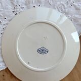 Dessert plate ironstone Sarreguemines - Carmen blue model