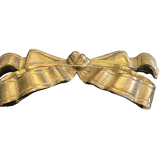 Decorative knot in wood and gilded stucco nineteenth
