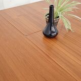Round extending table, light oak, East Germany, 1960s