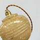 Pair of art deco hanging in yellow Clichy glass