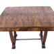 Art Deco Expandable Dining Table in Walnut Veneer & Chrome, France, 1930