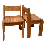 Pine Chair by Ate van Apeldoorn, 1972