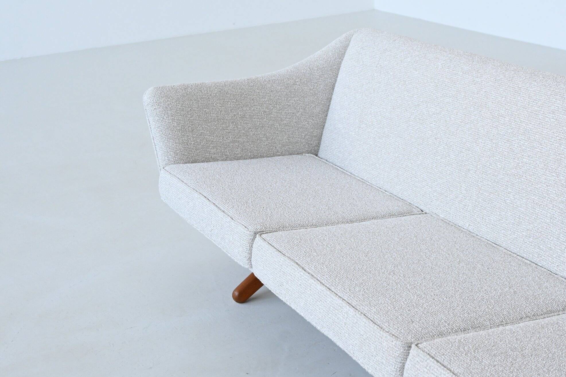 Illum Wikkelso model ML-140 three-seater sofa Laursen Denmark 1960