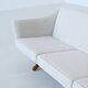 Illum Wikkelso model ML-140 three-seater sofa Laursen Denmark 1960