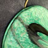 Large lamp signed by Jean-Michel Operto – blown glass with gold leaf