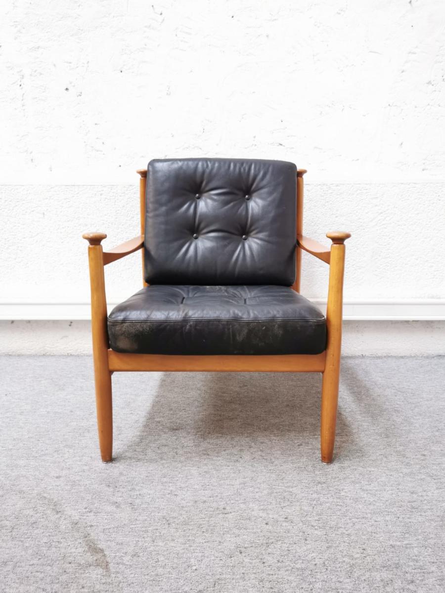 Danish leather armchair
