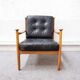Fauteuil danois en cuir