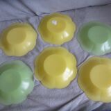 Hollow plates in the shape of luminarc flowers