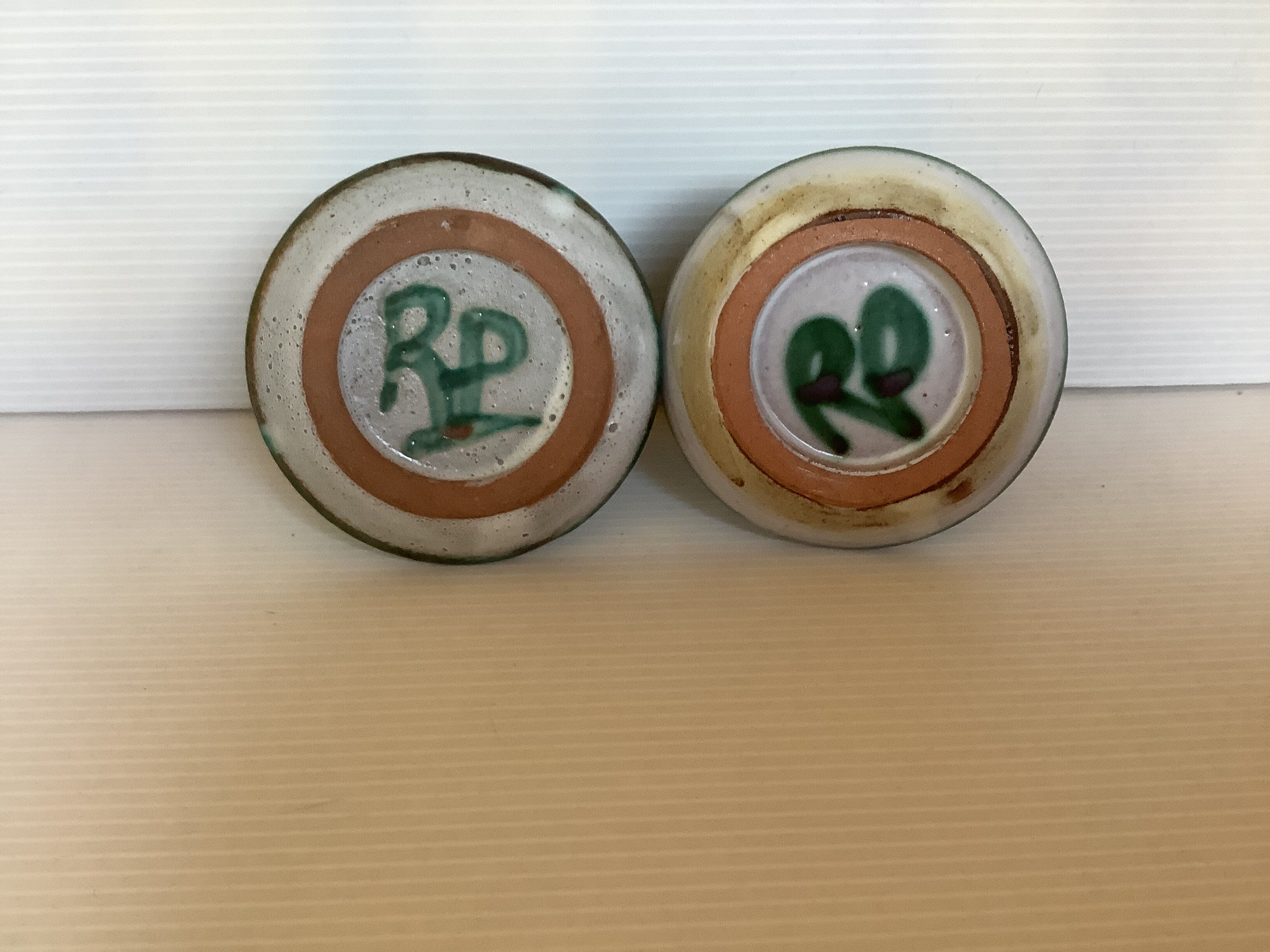 Paire de coquetiers Robert Picault Vallauris