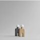 Dark grey table lamp, ceramic, contemporary work.