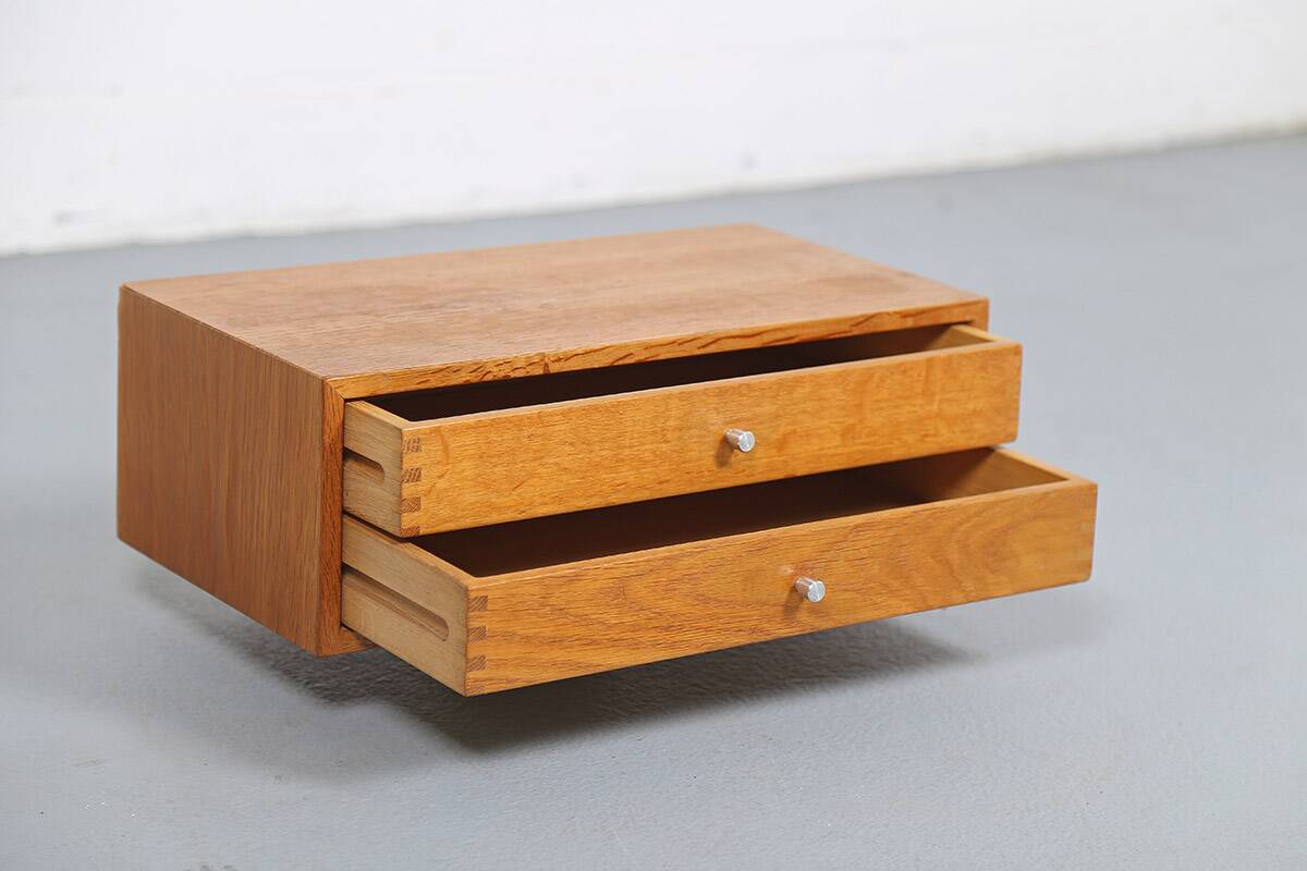 Model 128 Wall Console in Teak by Kai Kristianen for Aksel Kjersgaard