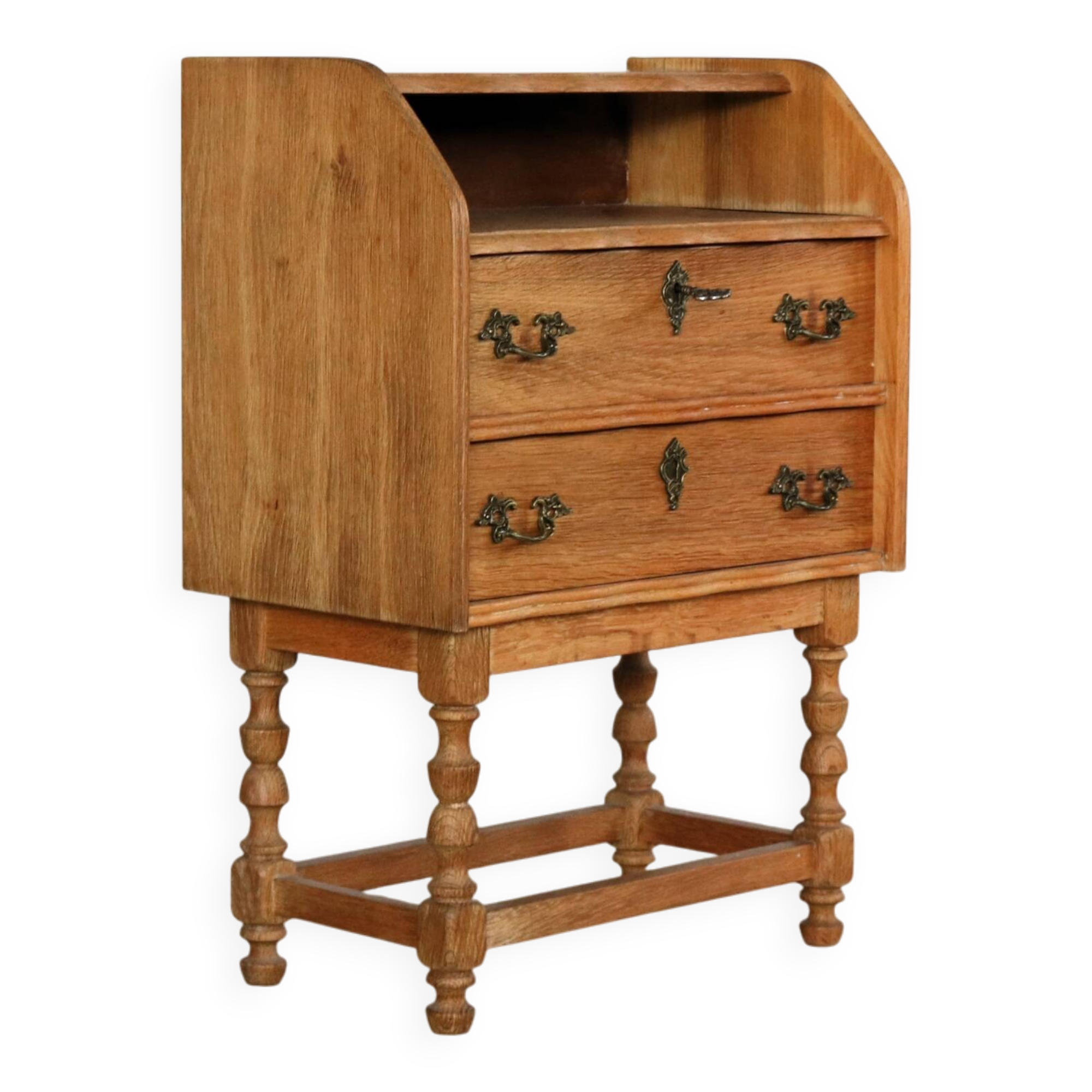 Brutalist bedside table | cabinet | 1960s | Danish