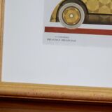 Art Deco illustration luxury car Delaunay Belleville by Charles Martin in 1924