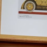 Art Deco illustration luxury car Delaunay Belleville by Charles Martin in 1924
