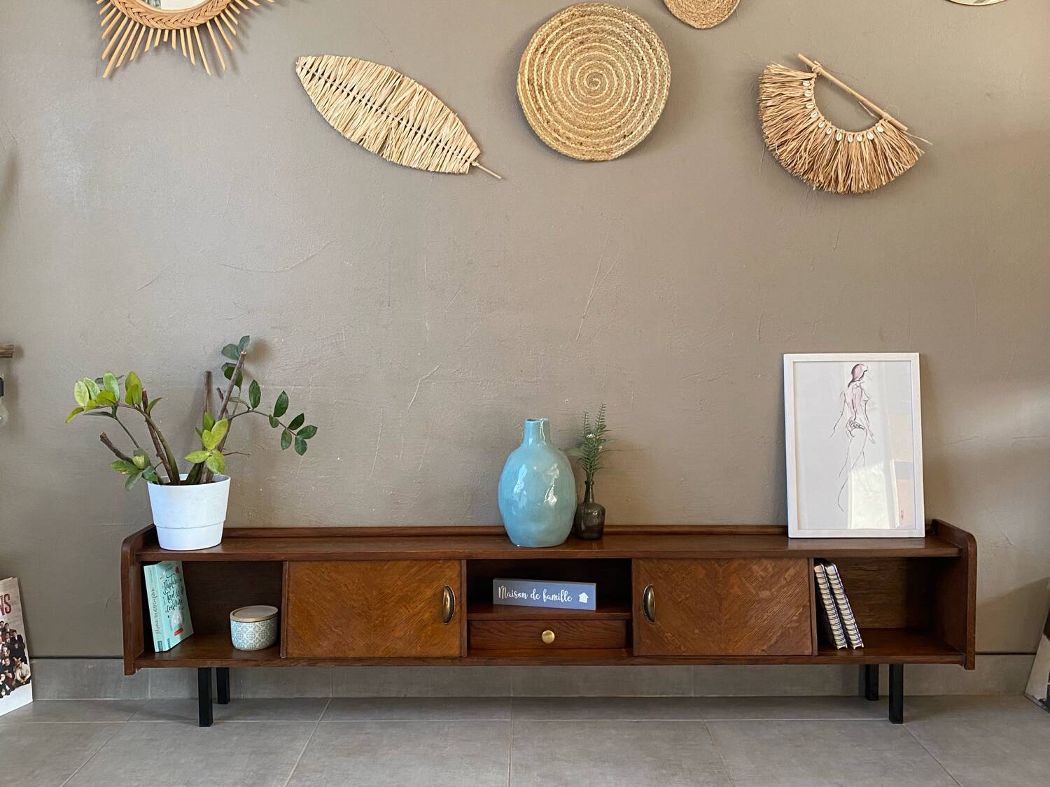 Vintage 50s sideboard (shallow)