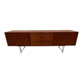 Teak and brass enfilade Modulus by William Watting for Fristho NL 1950s