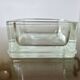 Glass slab, ashtray, pocket emptier, signed LUMAX, 1940s 50s.