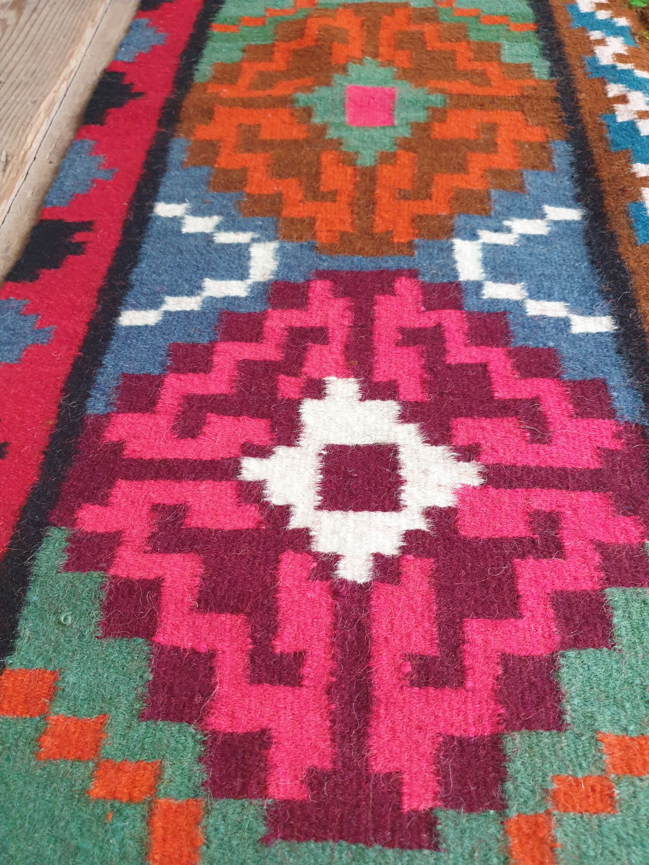Large superb Romanian rug 316X182 cm with amazing bohemian floral design
