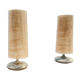High pair of table lamps in Ceramic and raffia shade - France 1960