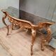 Console dorée style Louis XV