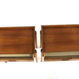 2 Scandinavian teak bedside tables, Sweden, 1960