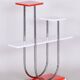 Bauhaus Czech Chrome and Lacquered Wood Flower Stand from Slezak, 1930s