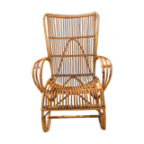 Rattan armchair circa 1960