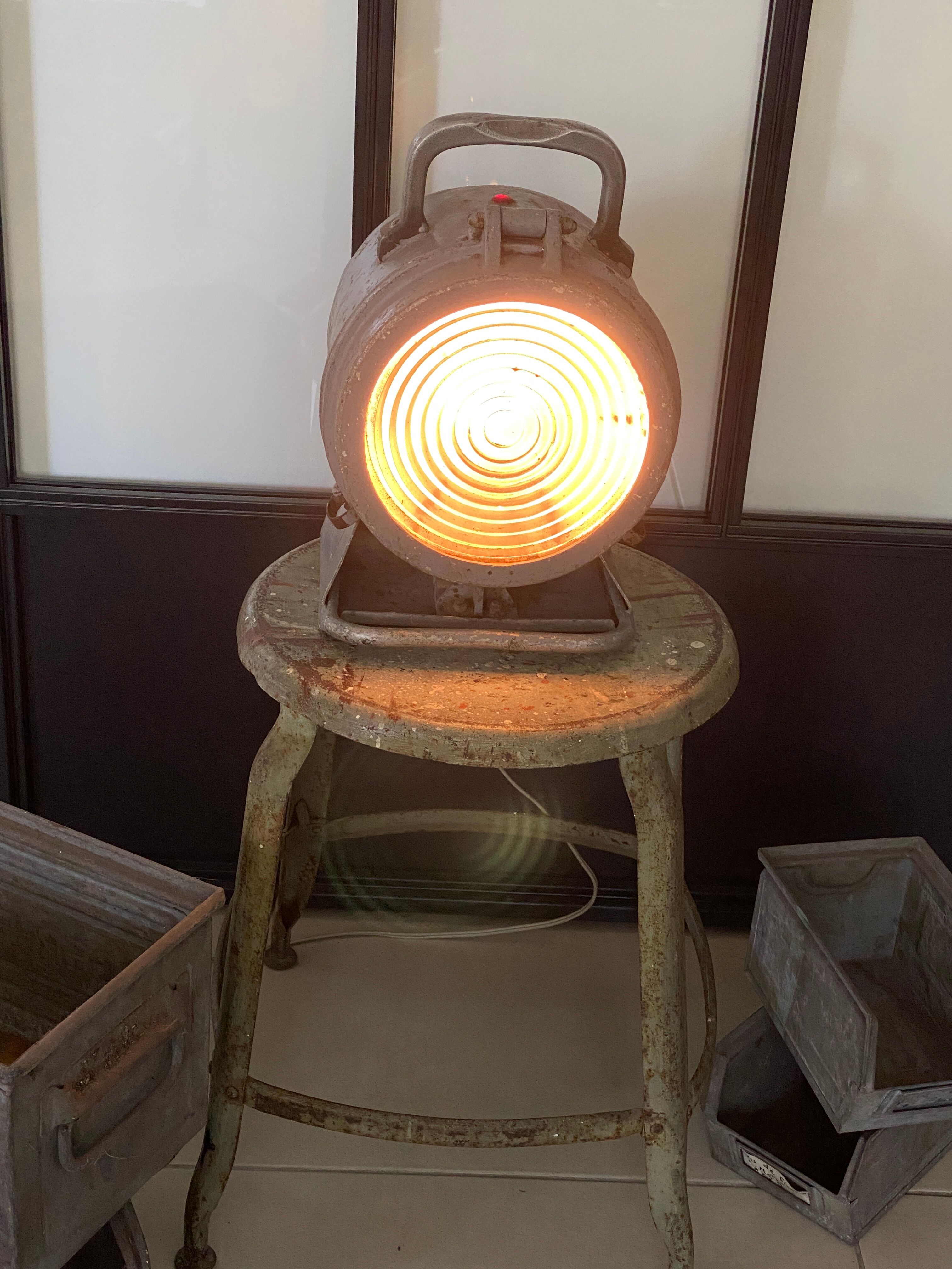 Ancienne lampe SNCF vintage