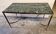 Brass coffee table with Alpine green veined marble top - 1960
