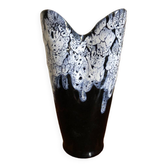 Vase en céramique grès flamme