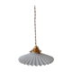 Suspension en opaline dentelée début XXe