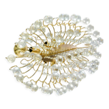 Modern crystal tassel chandelier