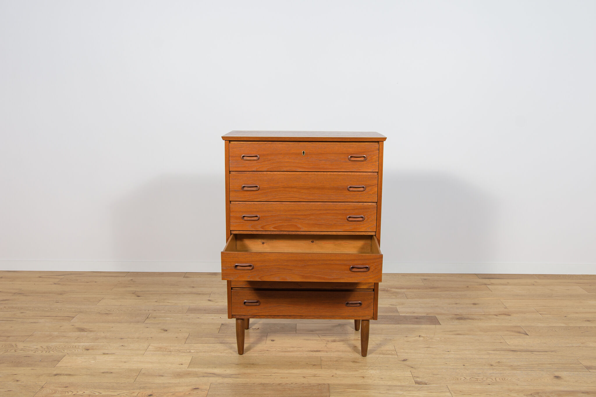 Mid-century teak dresser, Denmark, 1960s