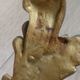 Pair of original antique bronze wall sconces.