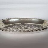 Antique Silver Plated Brass Oval Dish Fruit Bowl