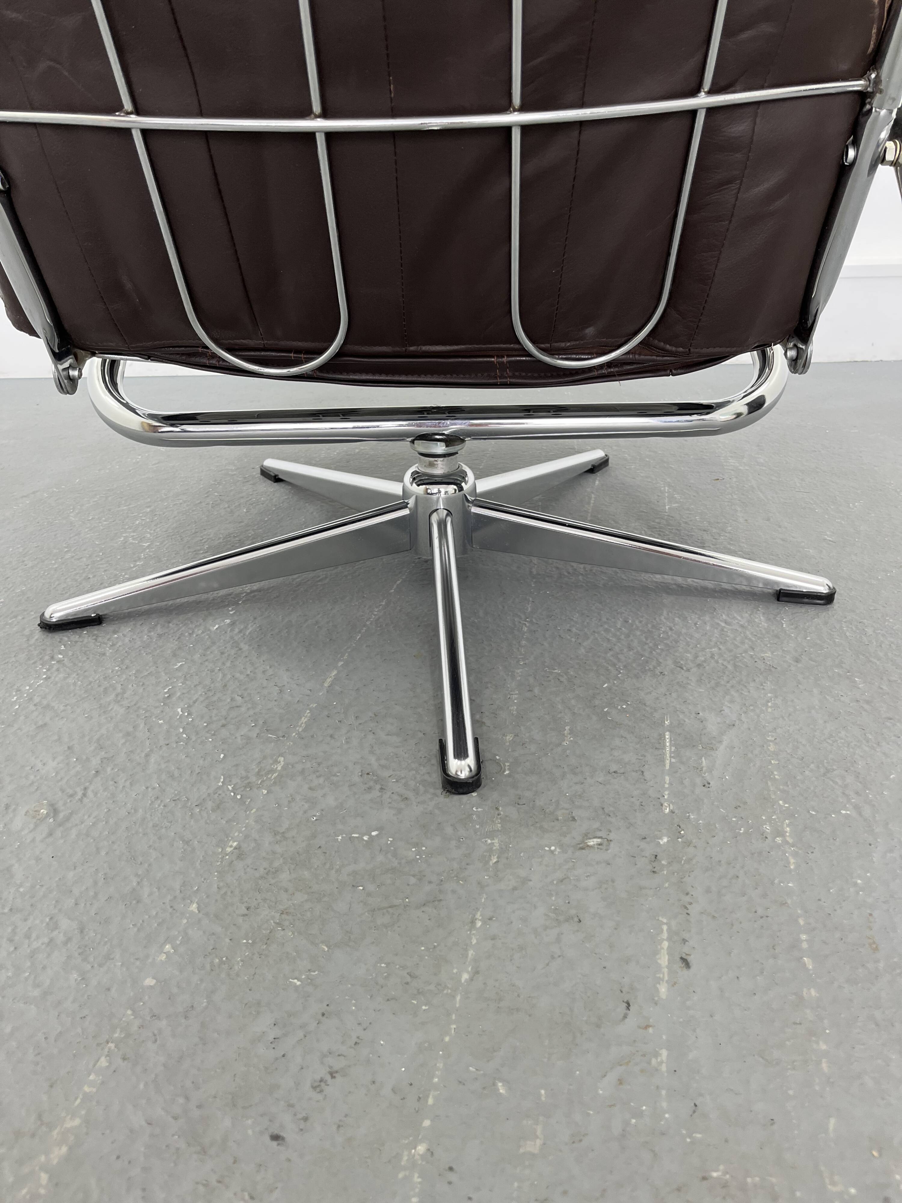 Leather armchair, 1960s