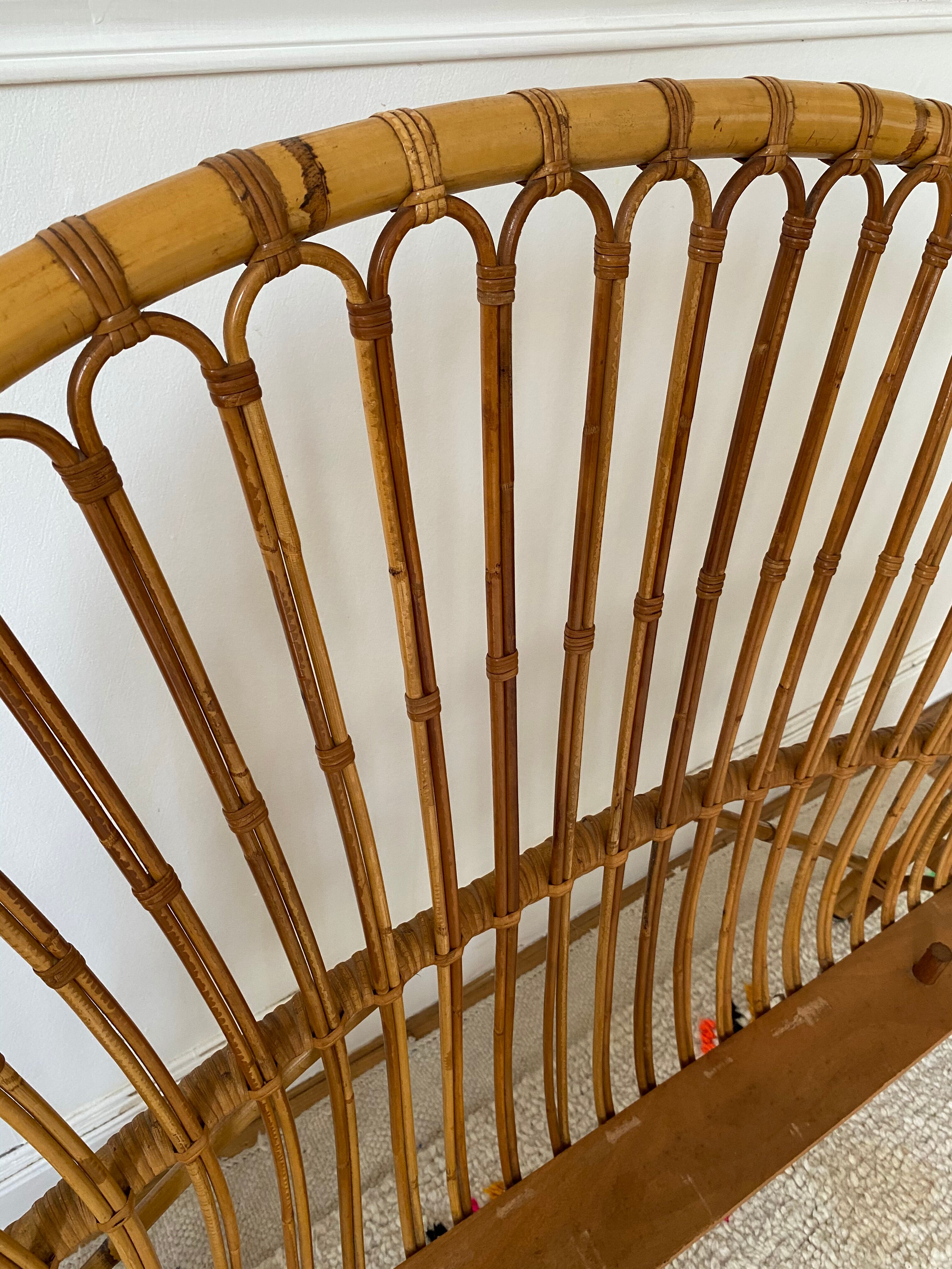 Rattan basket head and foot