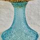 Georges Sand hollow two-tone glass compote bowl signed Portieux