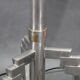 1940s pair of Art Deco chrome floor lamps, Czechoslovakia
