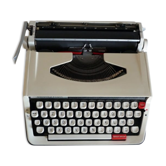 Typewriter vintage Brunsviga with travel case