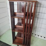 Mahogany revolving bookcase