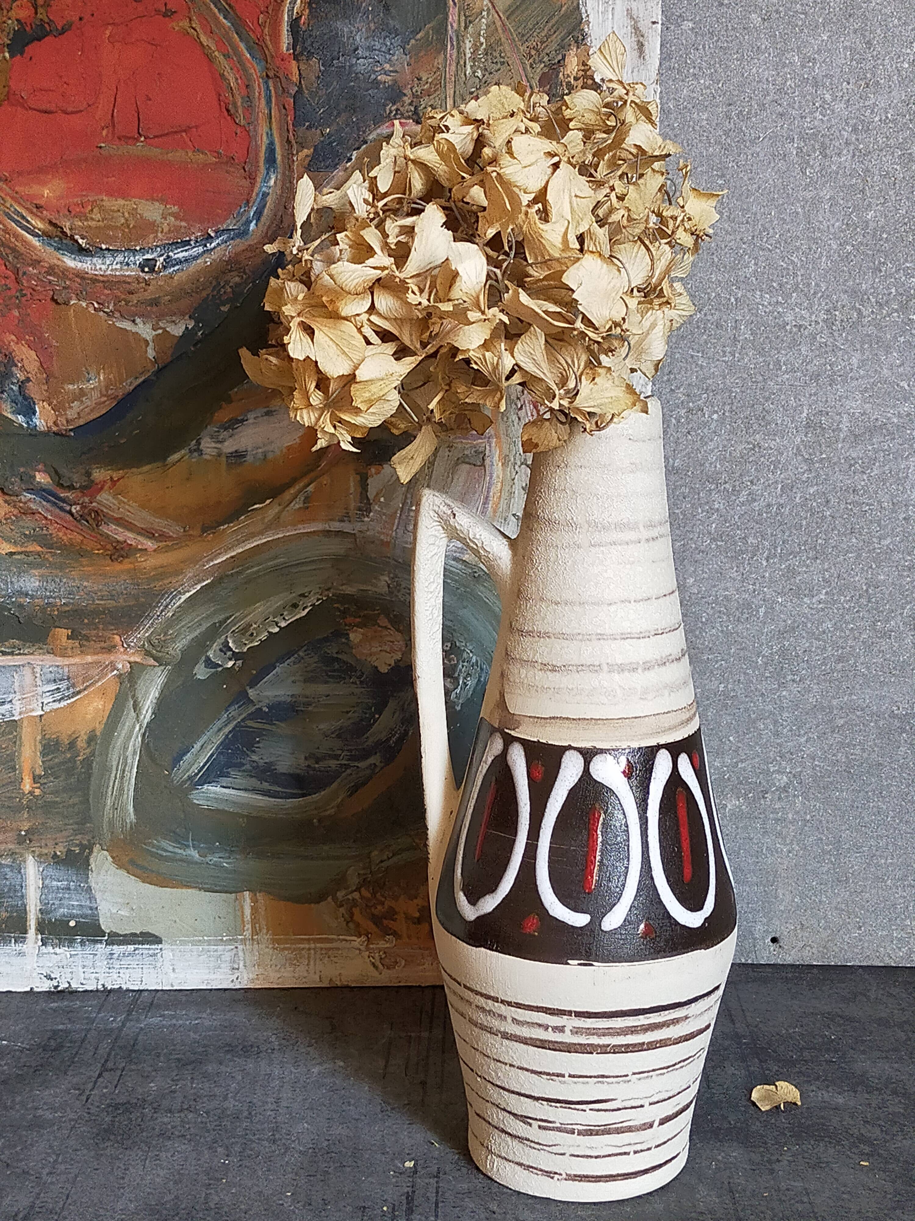 West-Germany vintage ceramic cove vase 50s