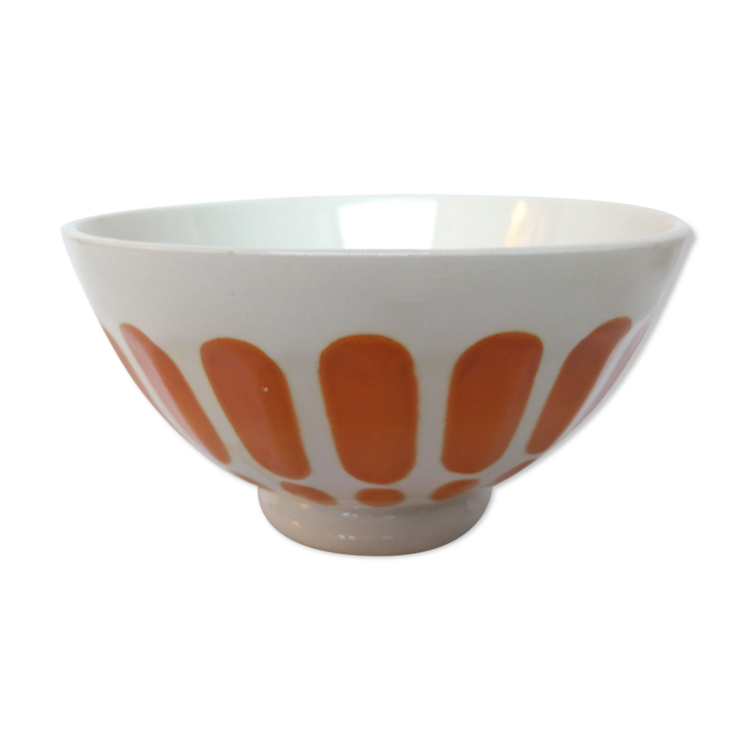 Bol Sarreguemines vintage 70 orange
