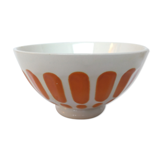 Vintage Sarreguemines bowl 70 orange