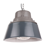 Lampe industrielle vintage avec verre prismatique de Pologne, années 1970, style loft