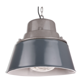 Lampe industrielle vintage avec verre prismatique de Pologne, années 1970, style loft