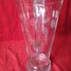 Art deco engraved glass pitcher