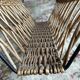 Vintage 1960s rattan magazine rack