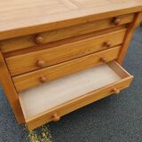 Atypical pine chest of drawers, 1980