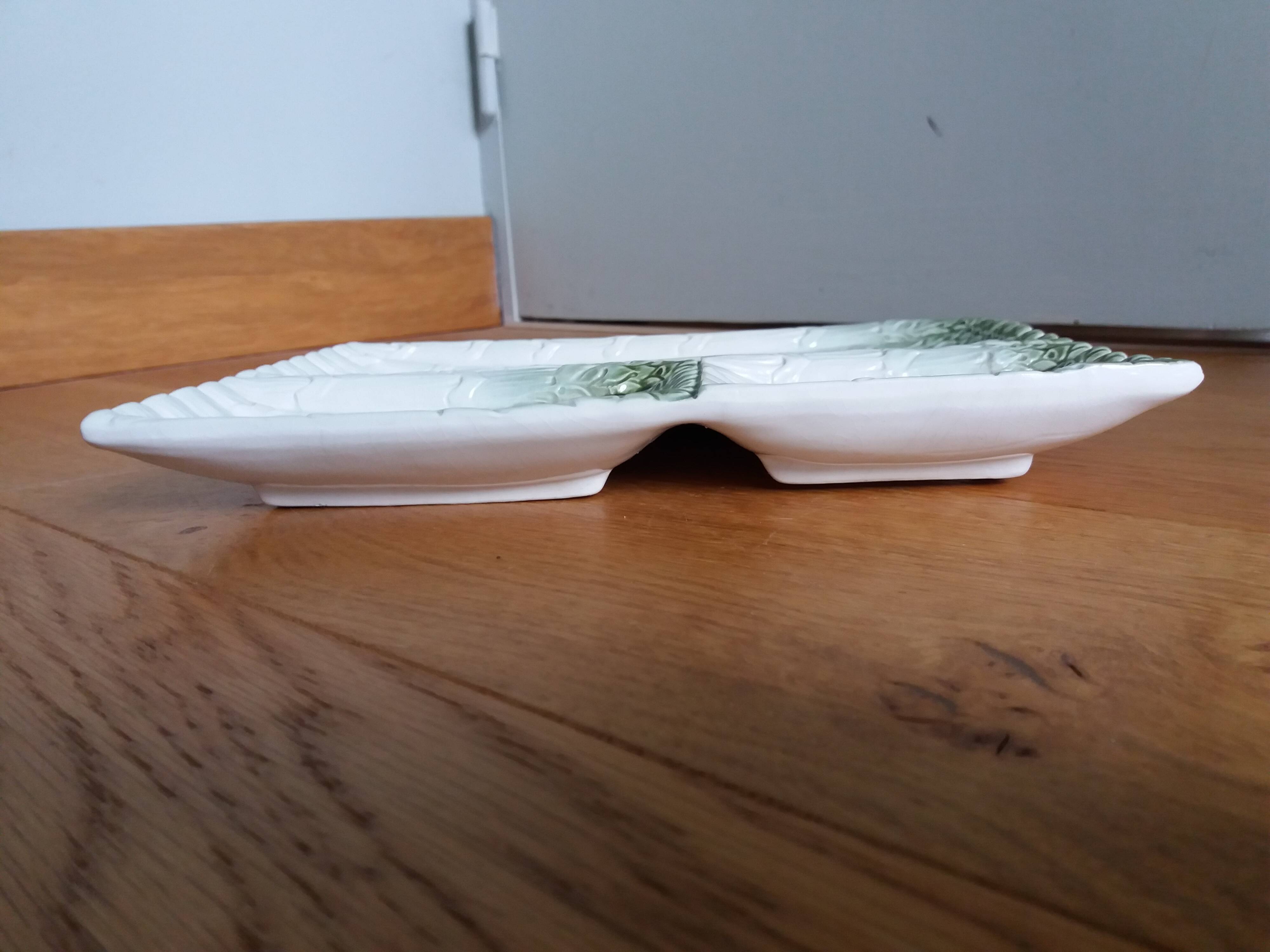 Asparagus dish in slip Bassano Italy